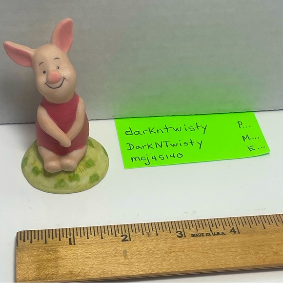 BNWT Vintage Piglet bisque figurine Classic Winnie the Pooh collection - Picture 7 of 9